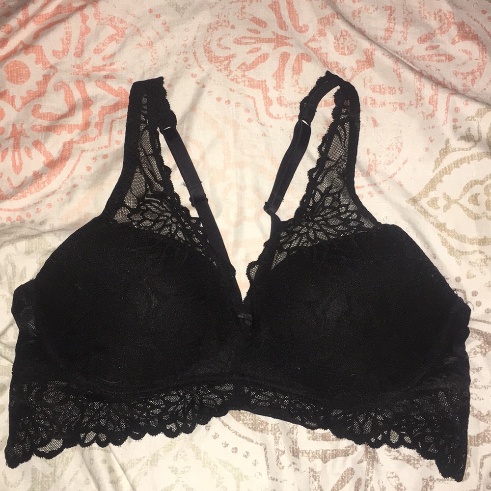 VS Pink lined bralette.